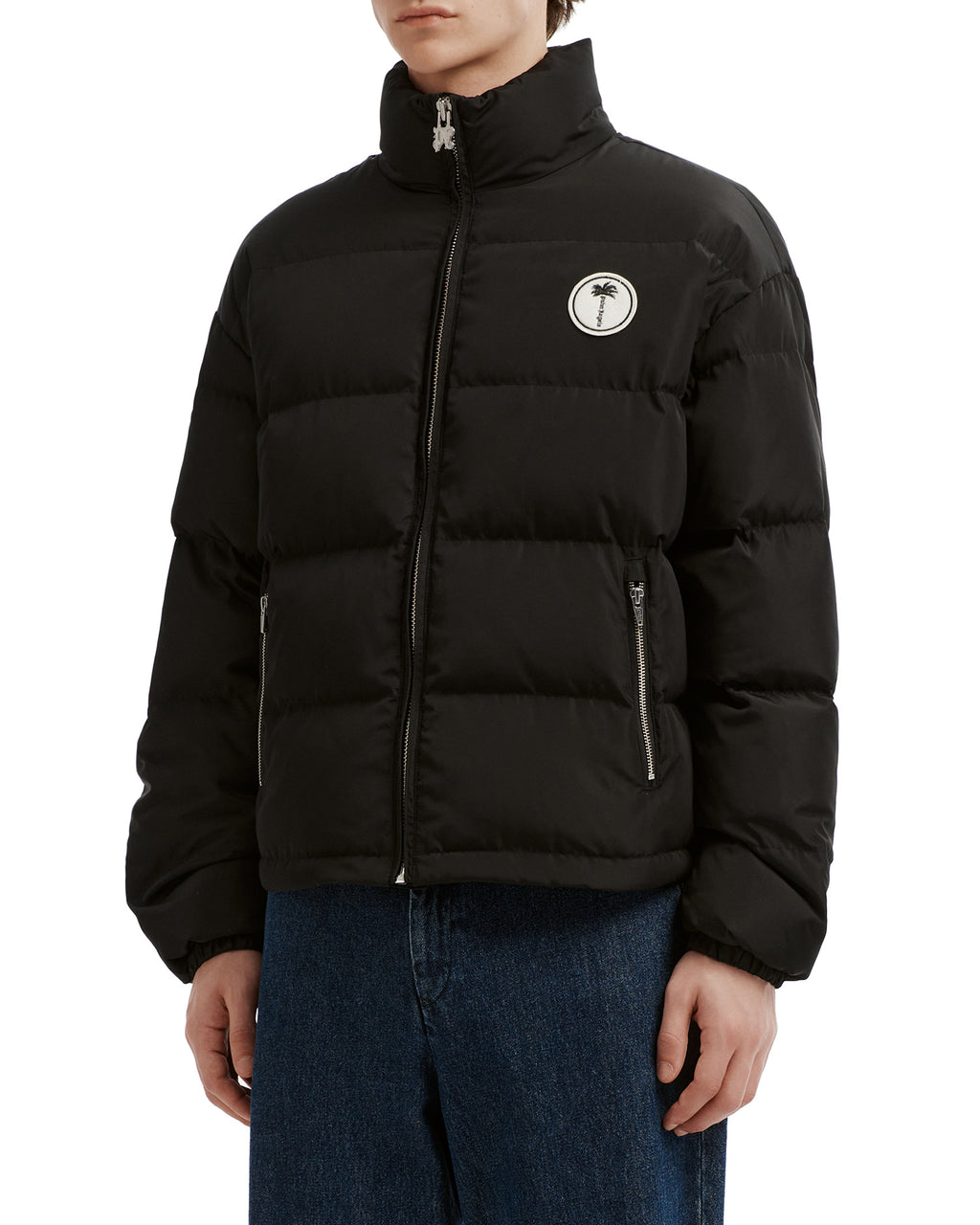 Quilted down jacket