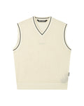V-neck knit vest