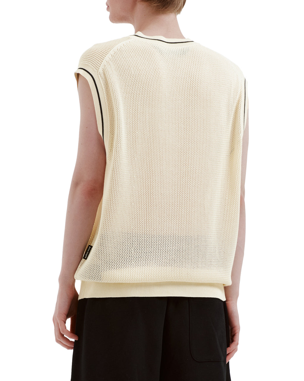 V-neck knit vest