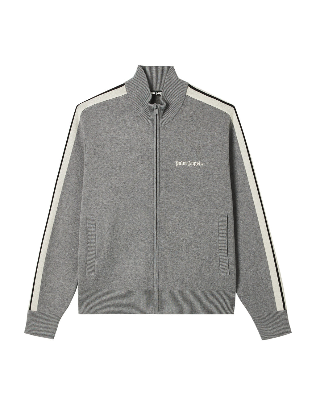 Striped zip-up jacket