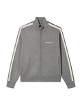 Striped zip-up jacket