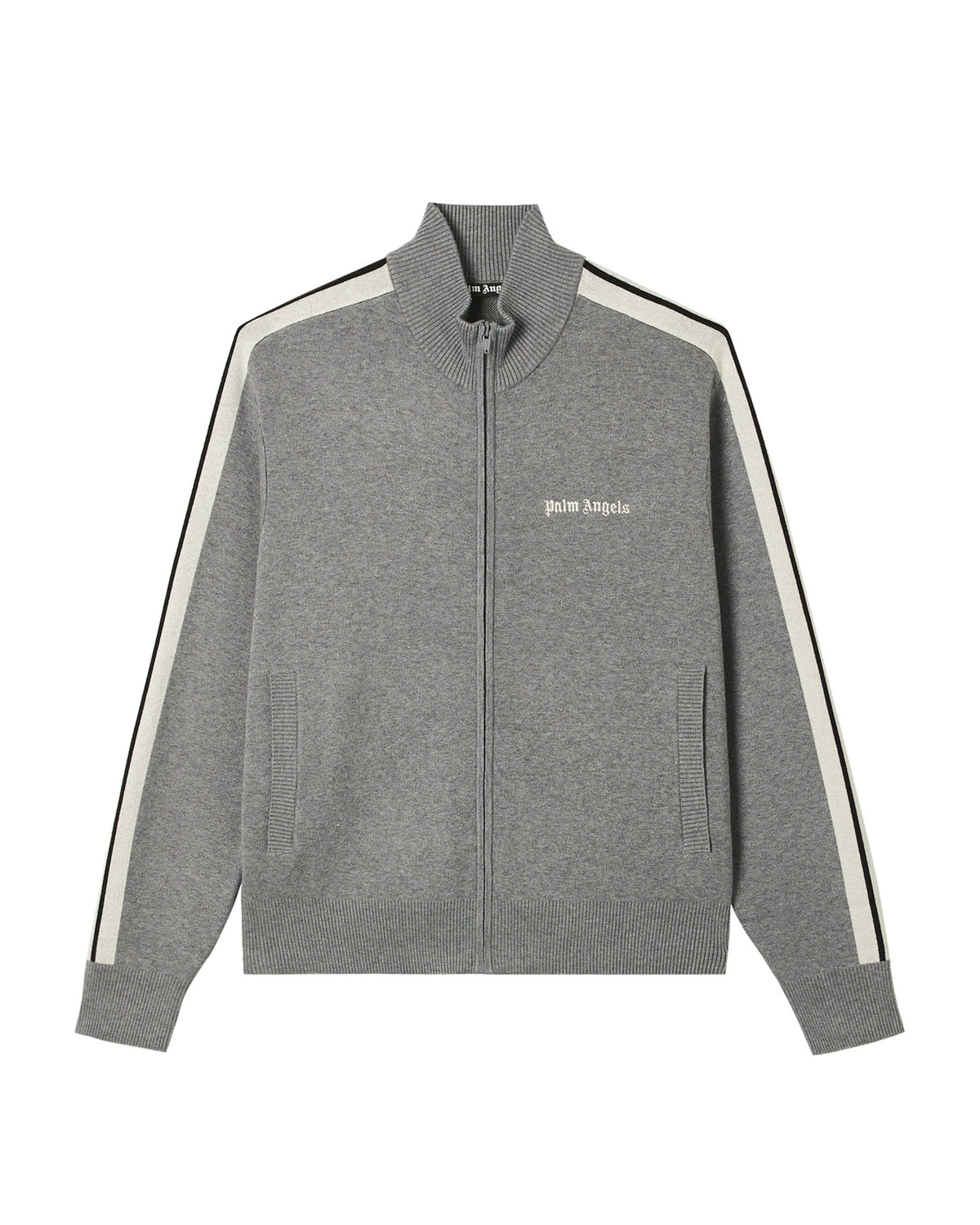 Striped zip-up jacket
