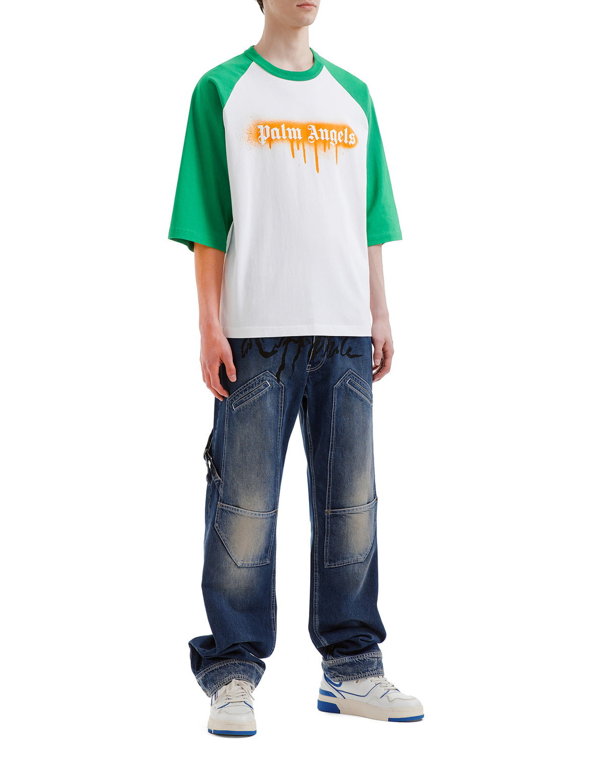 Graphic raglan tee