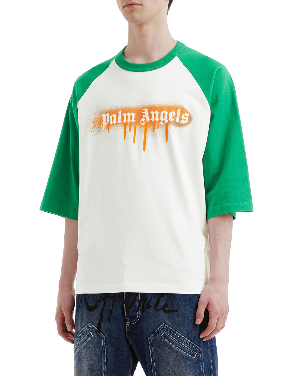 Graphic raglan tee