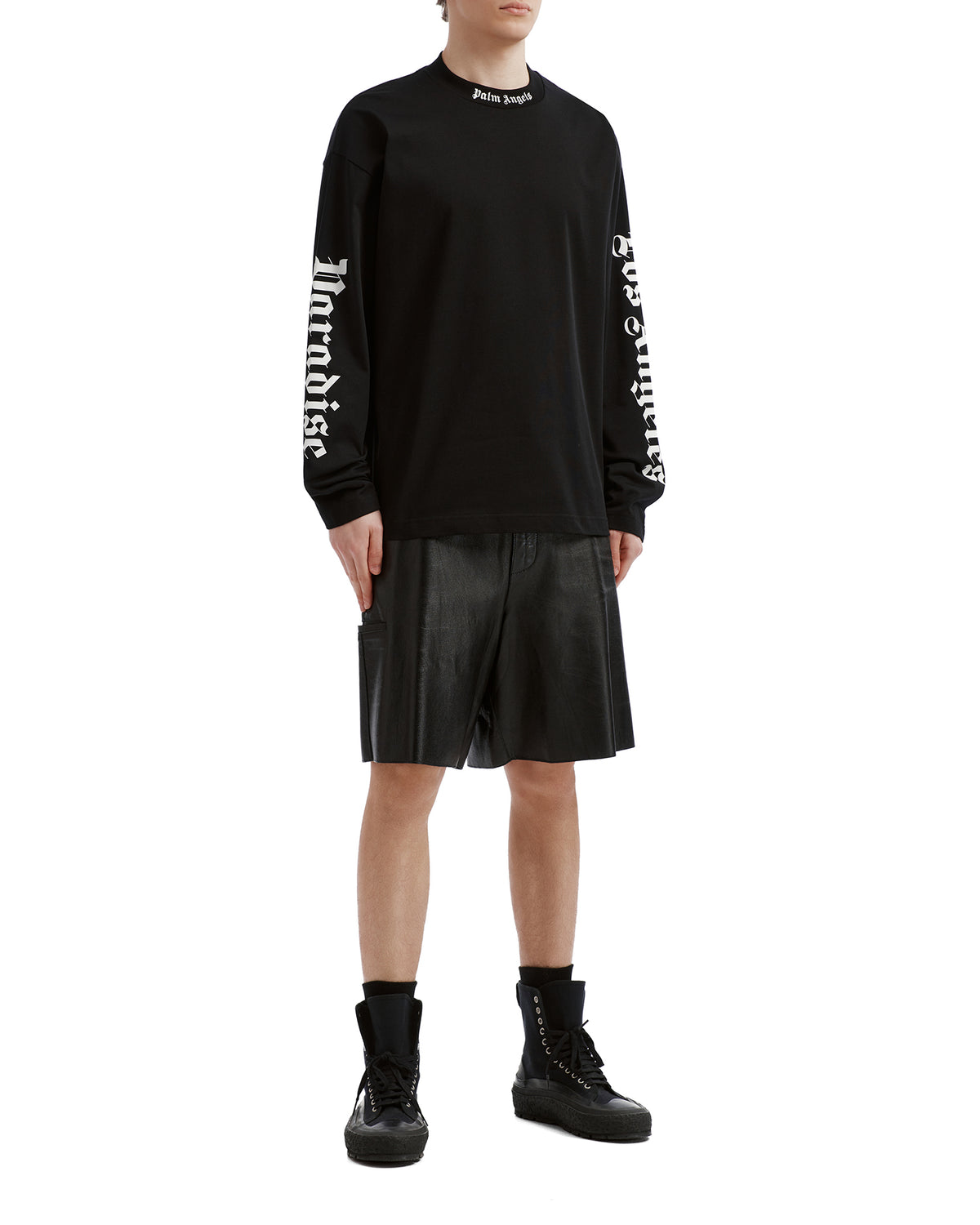 Long sleeve crew neck tee