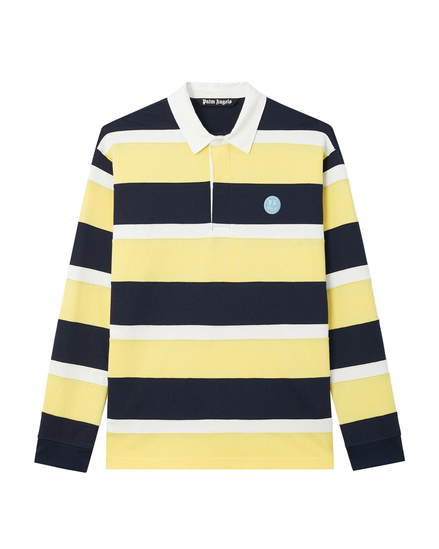 Striped long sleeve polo tee