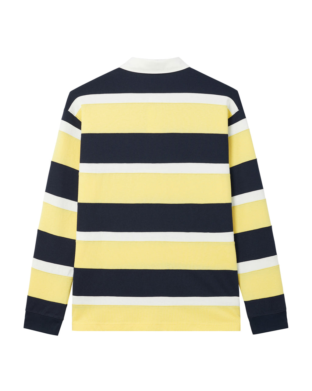 Striped long sleeve polo tee