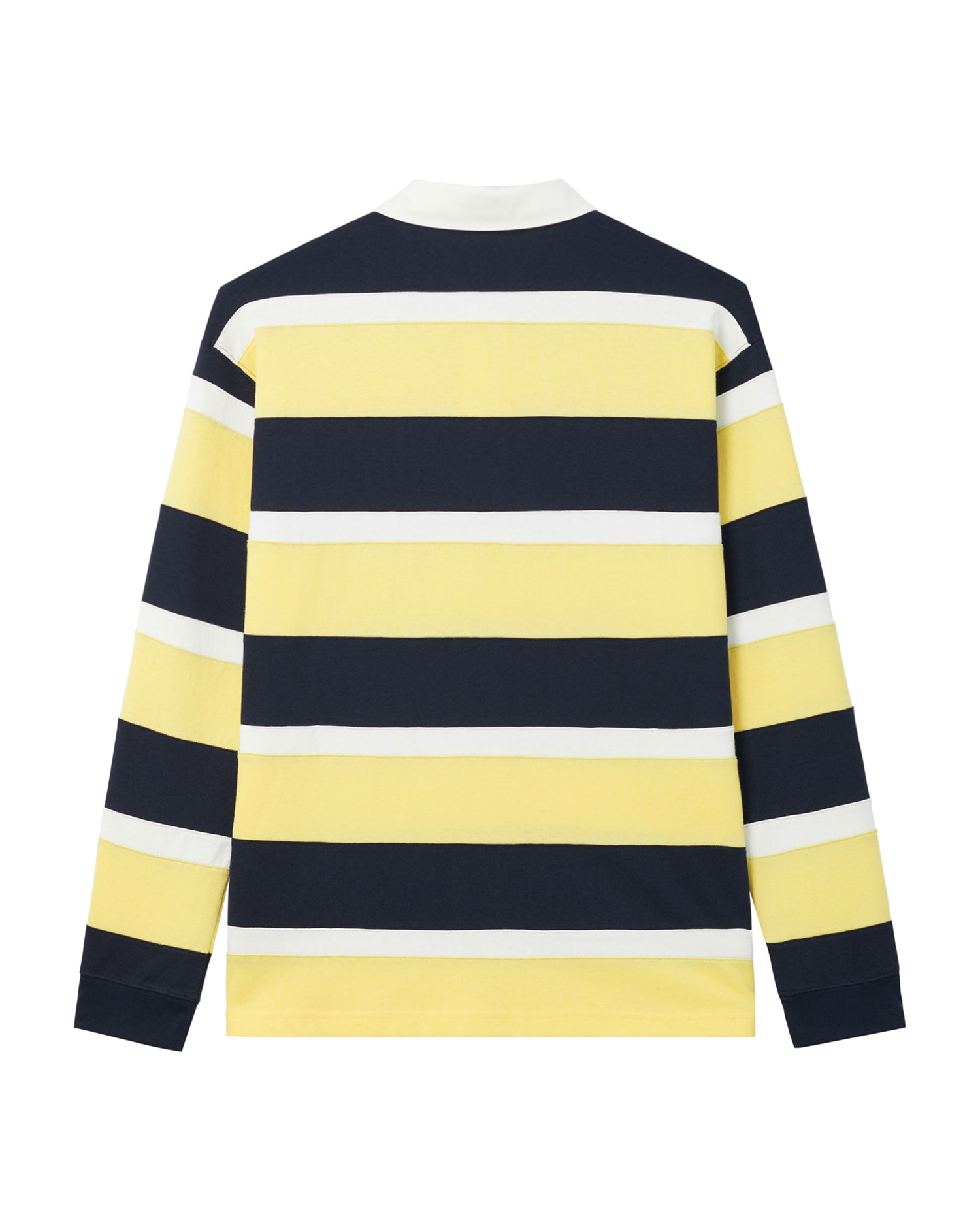 Striped long sleeve polo tee