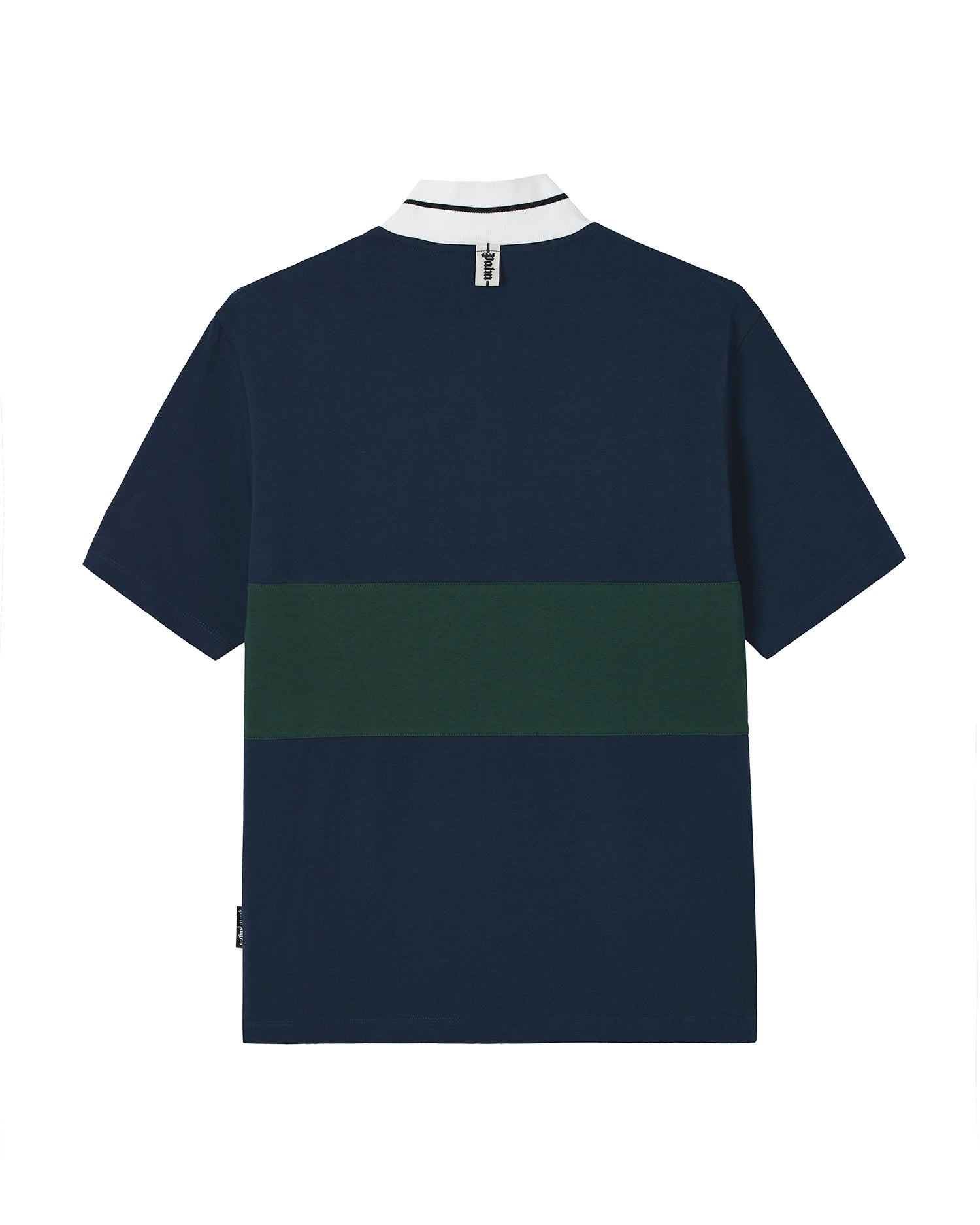 Half-zip striped tee