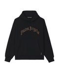 Curved logo hoodie