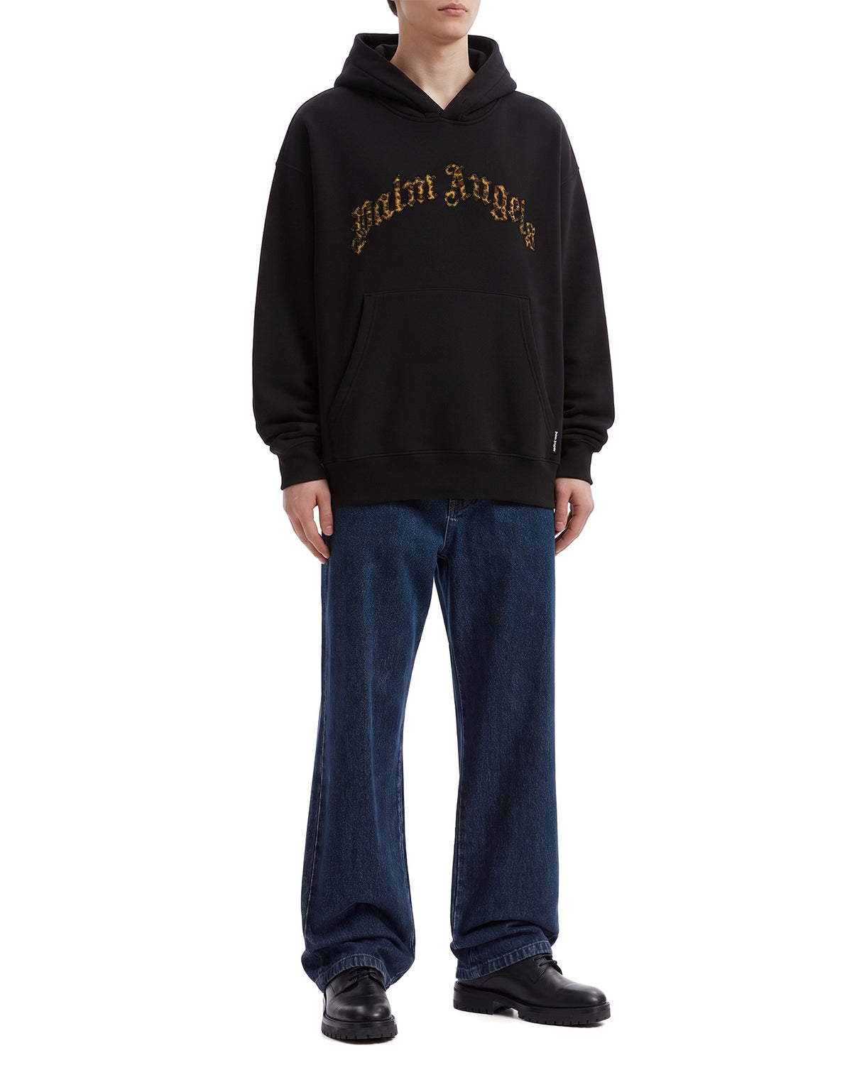 Curved logo hoodie