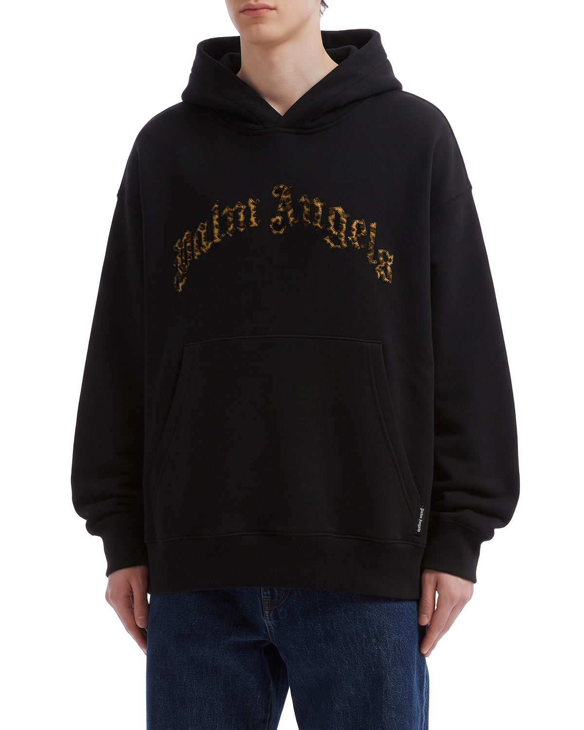 Curved logo hoodie