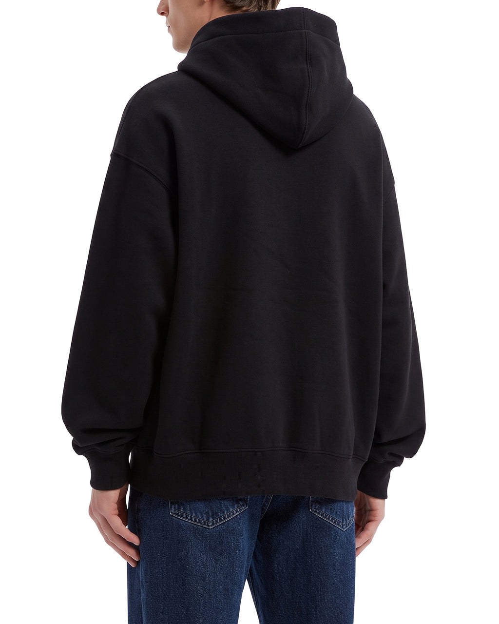 Curved logo hoodie