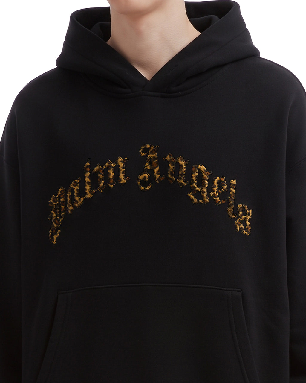 Curved logo hoodie
