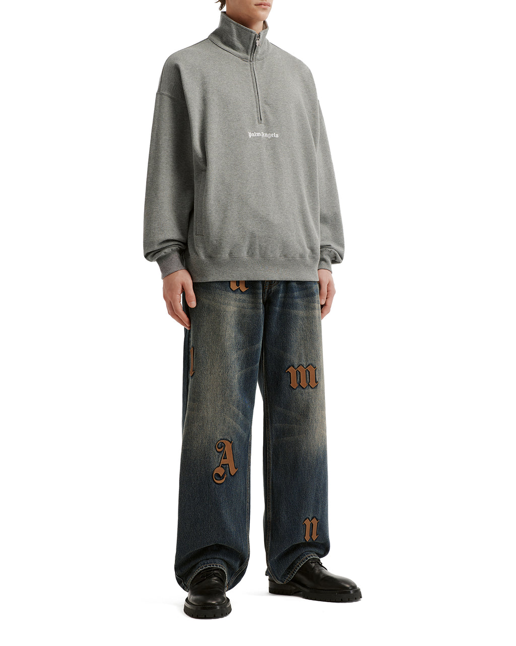 Logo half-zip sweatshirt
