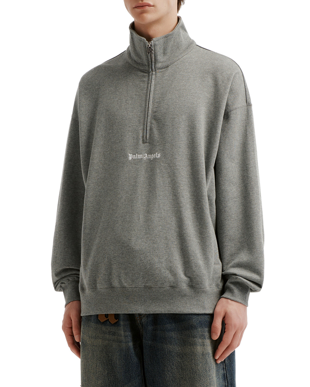 Logo half-zip sweatshirt