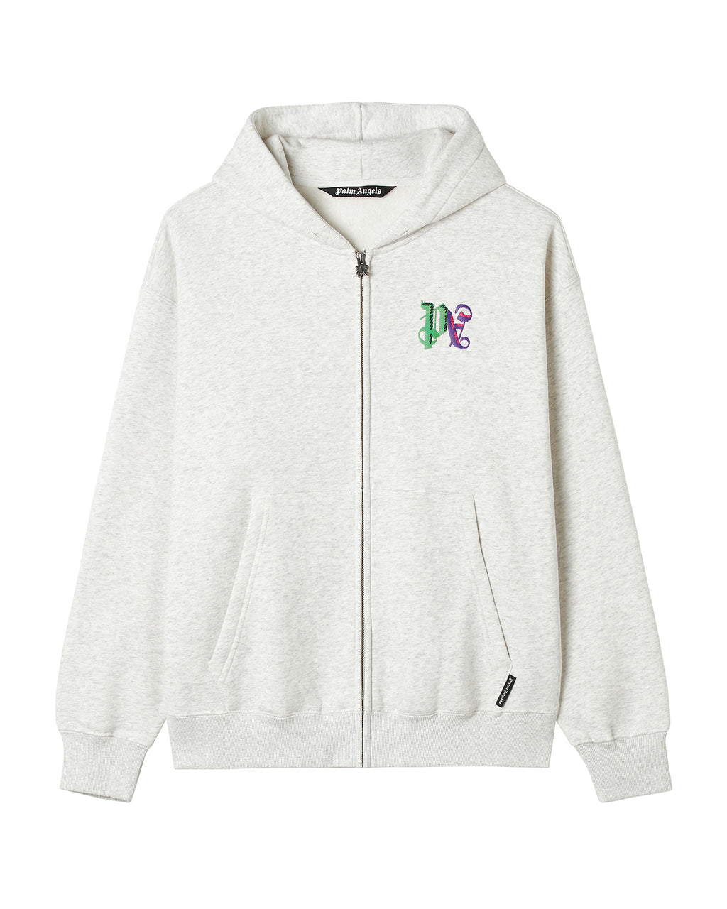 Zip-up logo hoodie