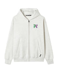 Zip-up logo hoodie
