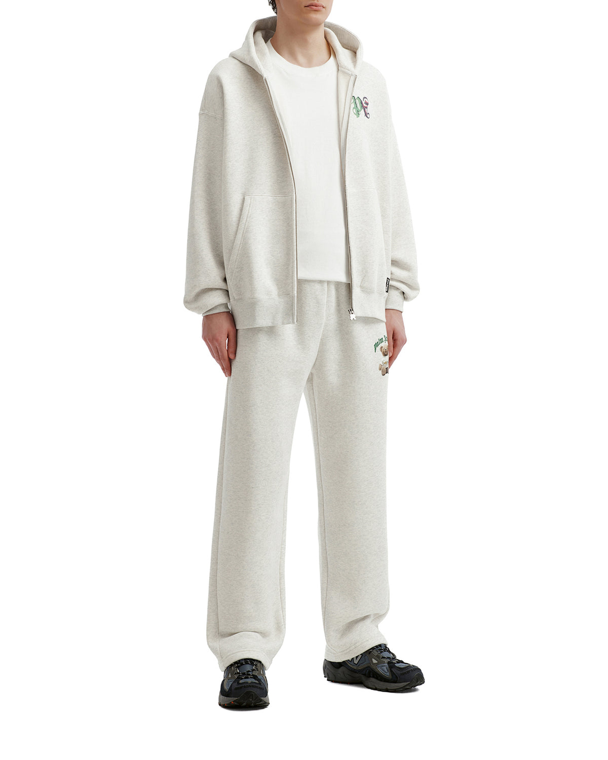 Zip-up logo hoodie