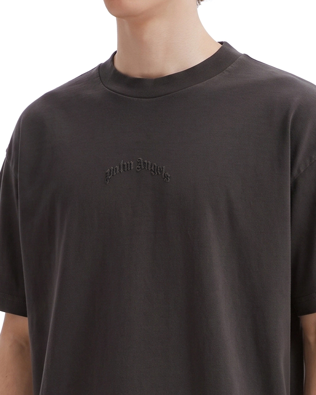 Curved logo tee