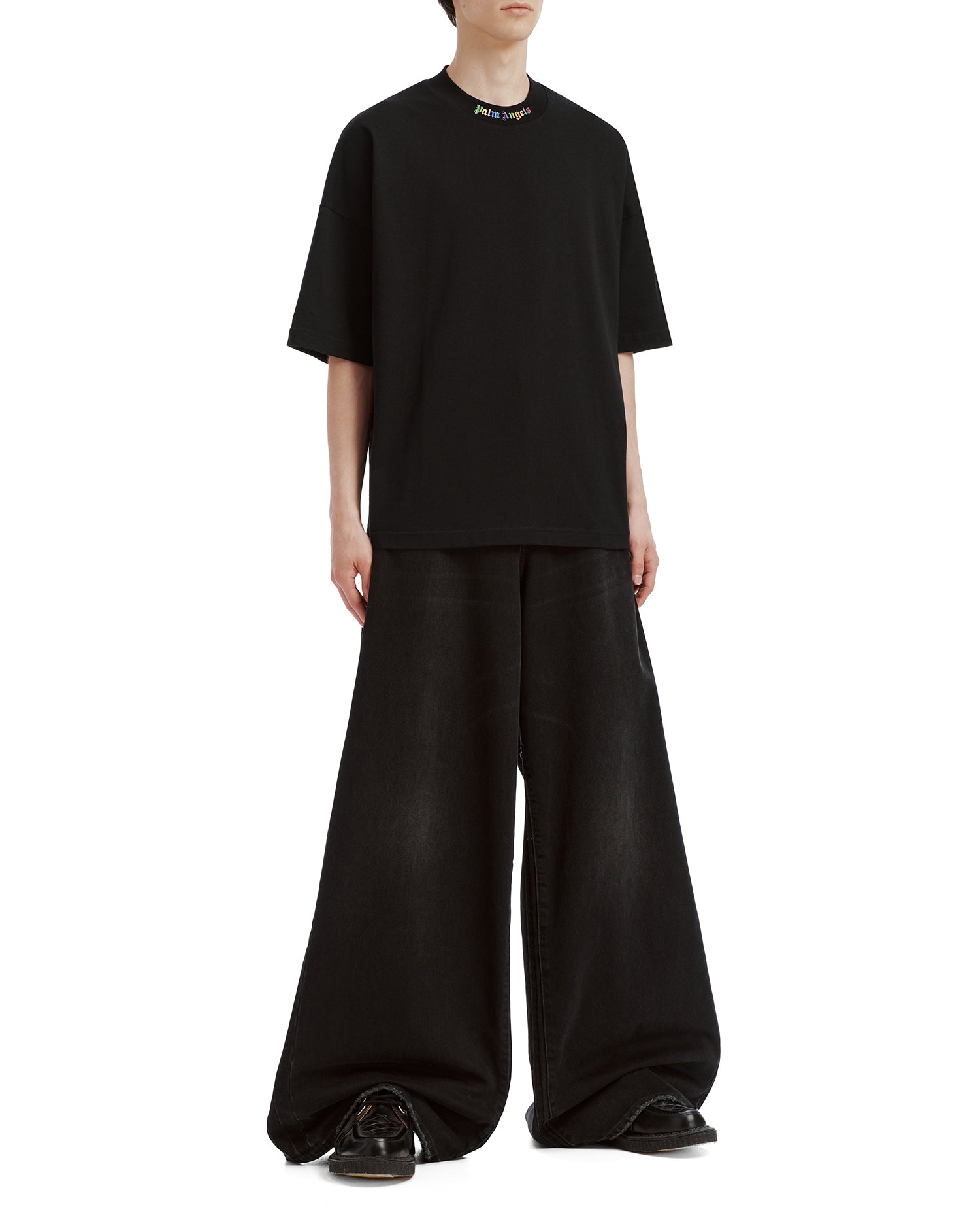 Logo neckline tee
