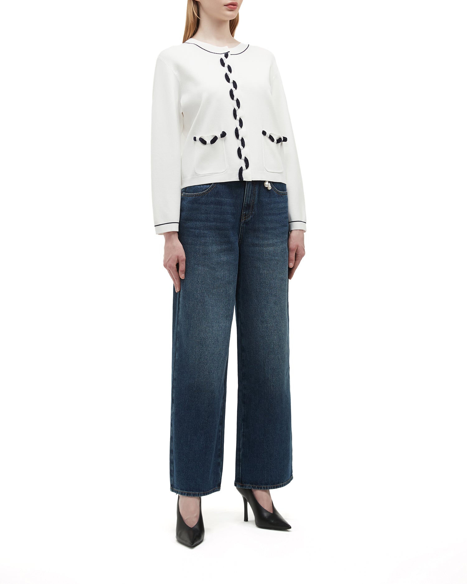 Embroidered cardigan