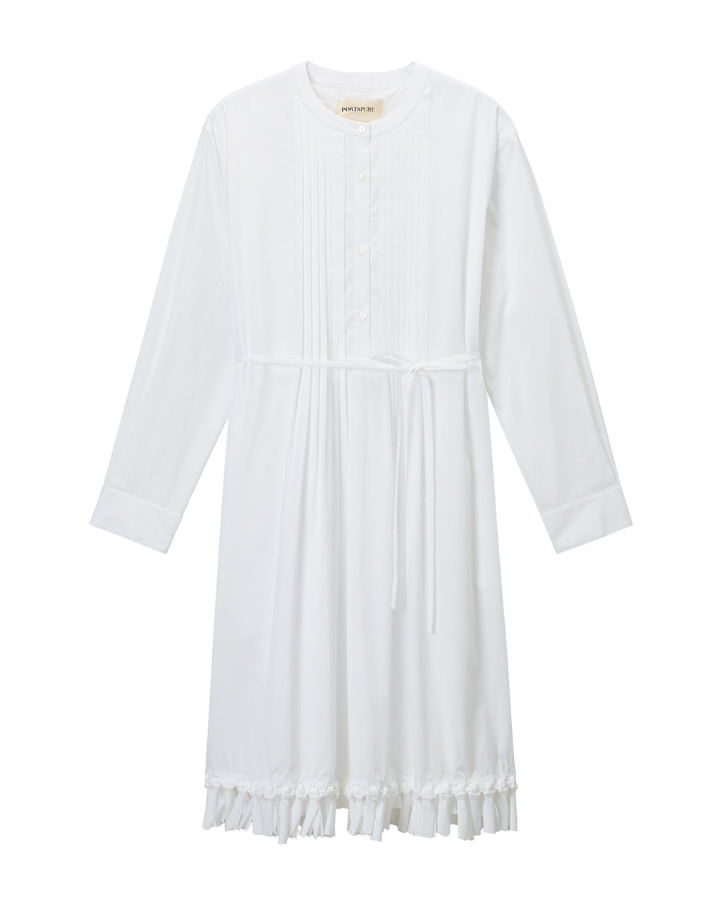 Pleated shirt dress