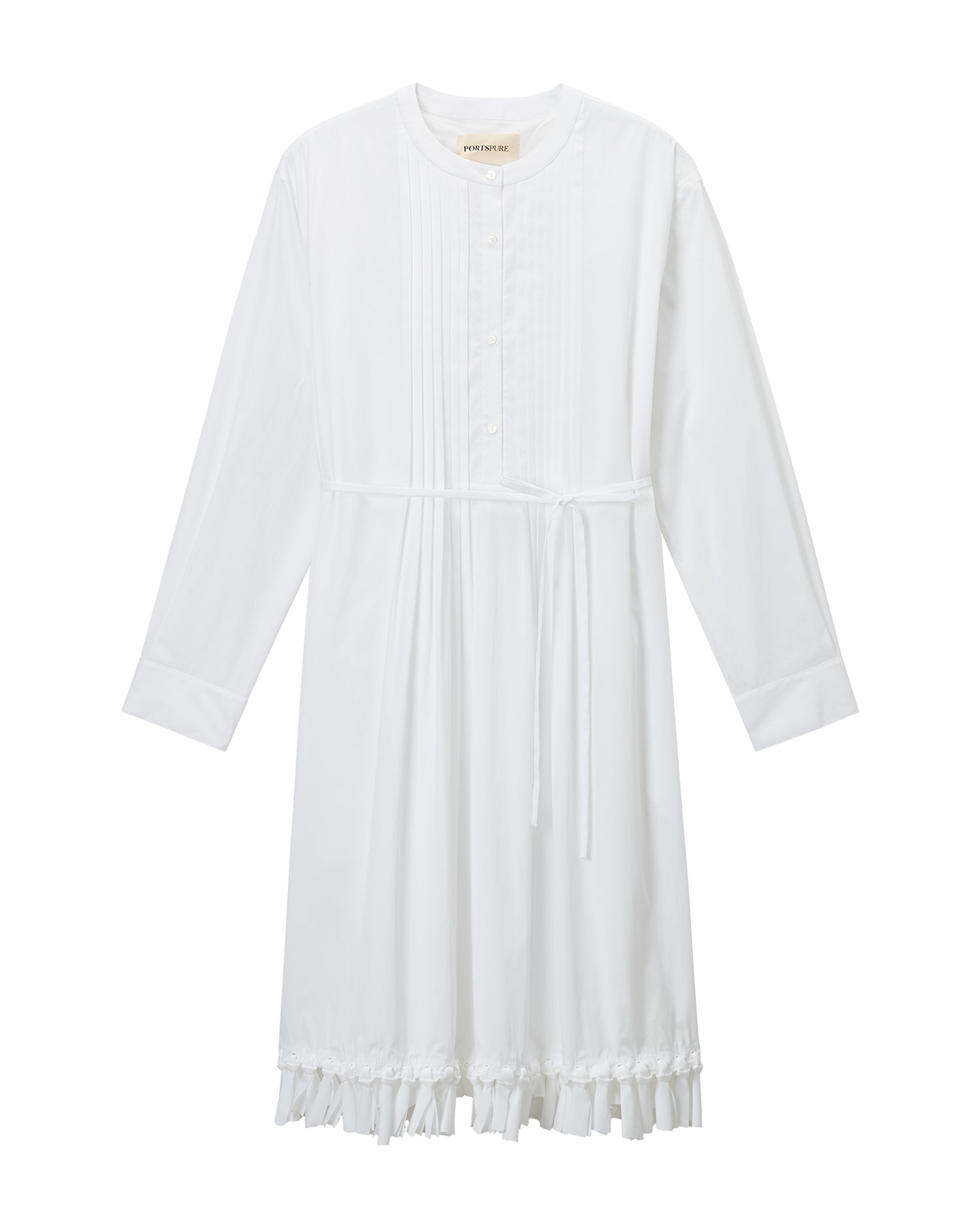 Pleated shirt dress