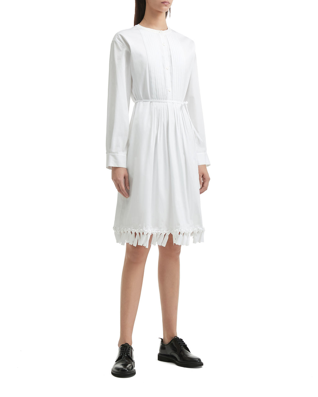 Pleated shirt dress
