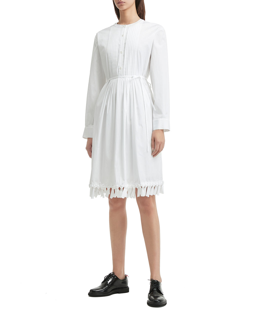 Pleated shirt dress