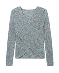 Wrap knit sweater