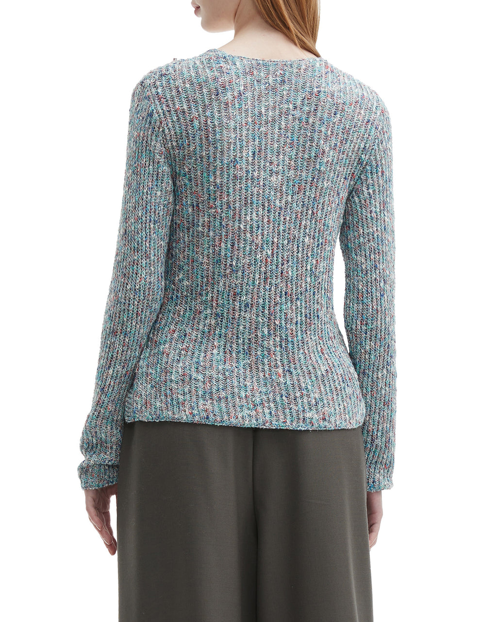 Wrap knit sweater