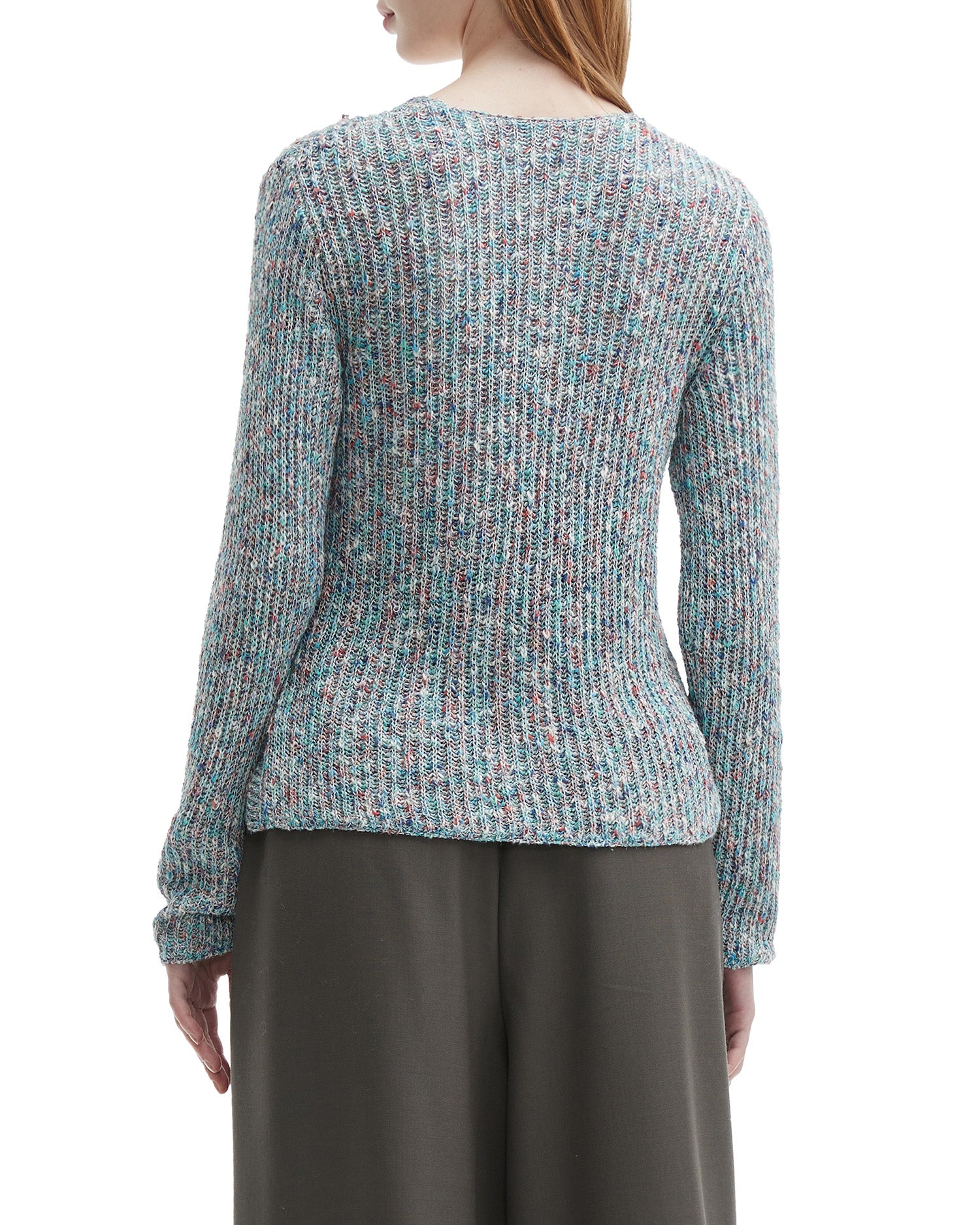 Wrap knit sweater