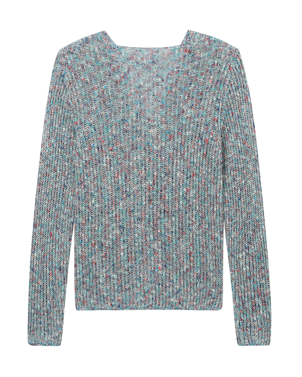 Wrap knit sweater