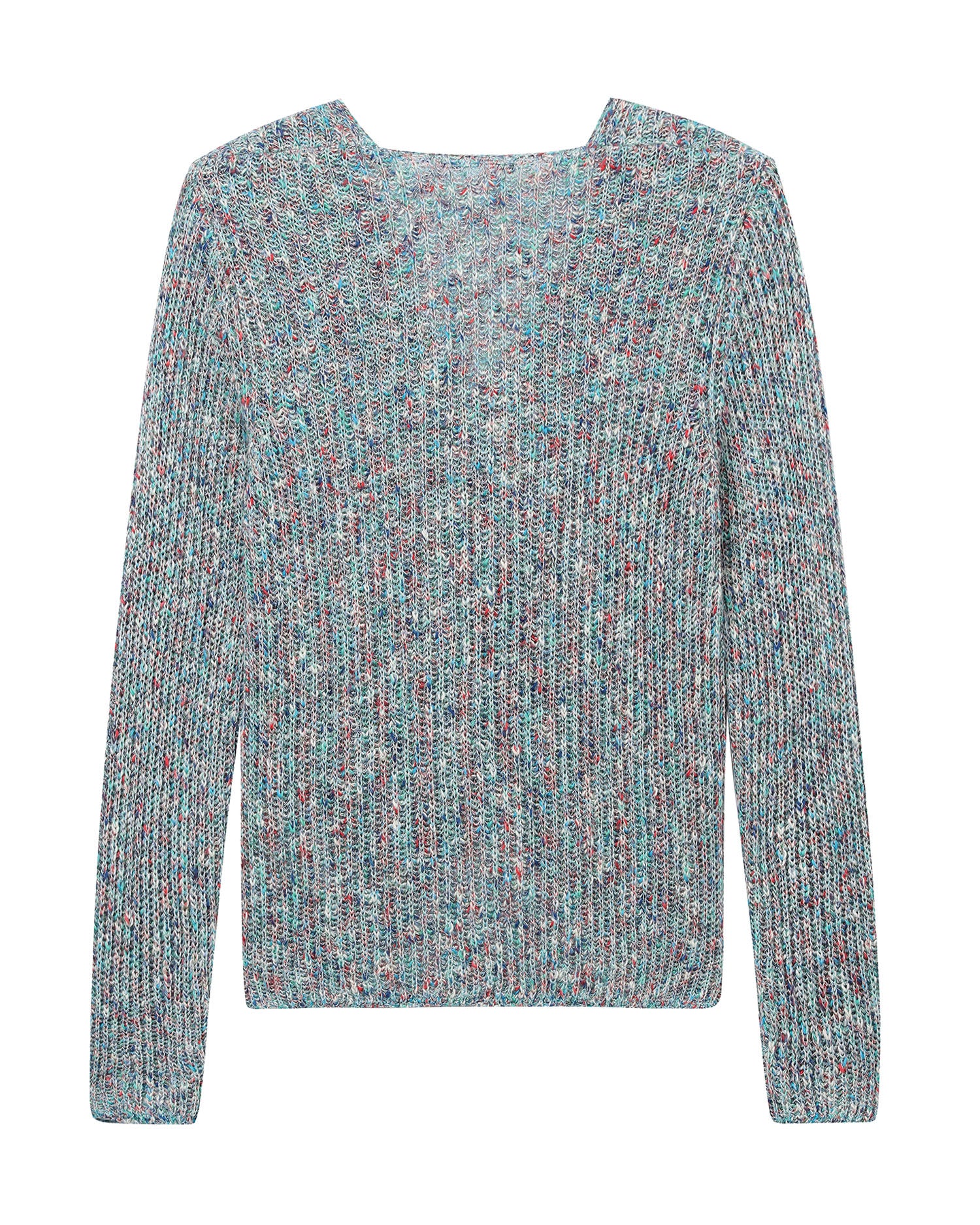 Wrap knit sweater