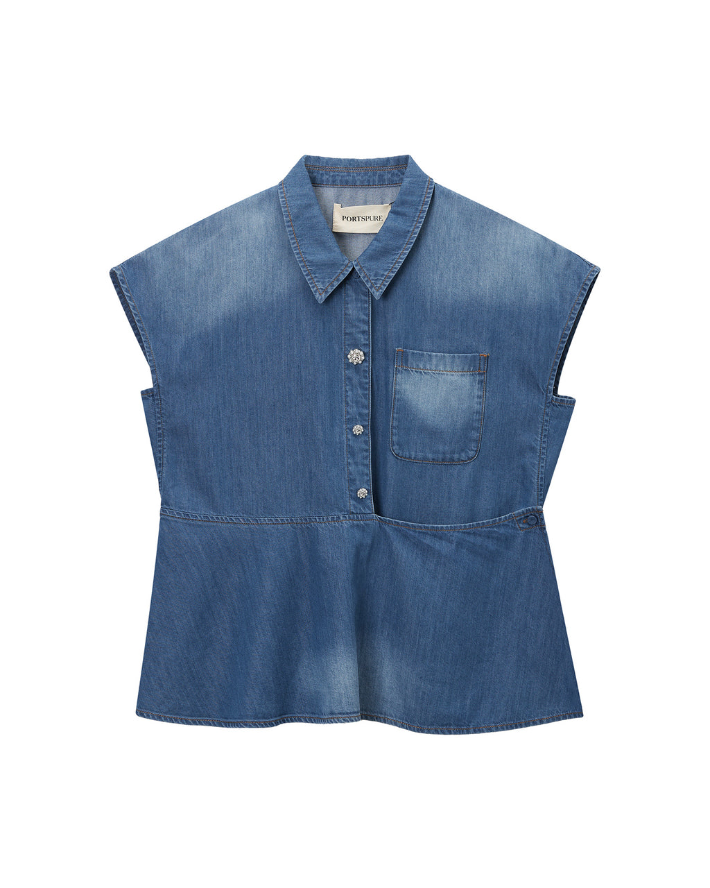 Denim blouse