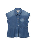 Denim blouse
