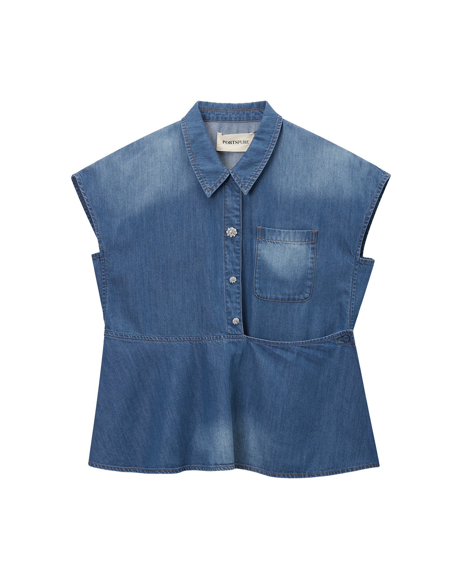 Denim blouse