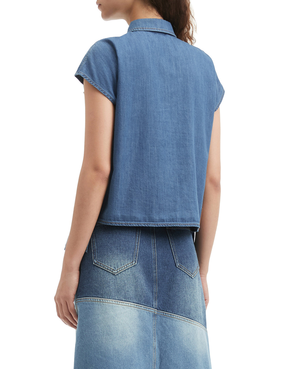 Denim blouse