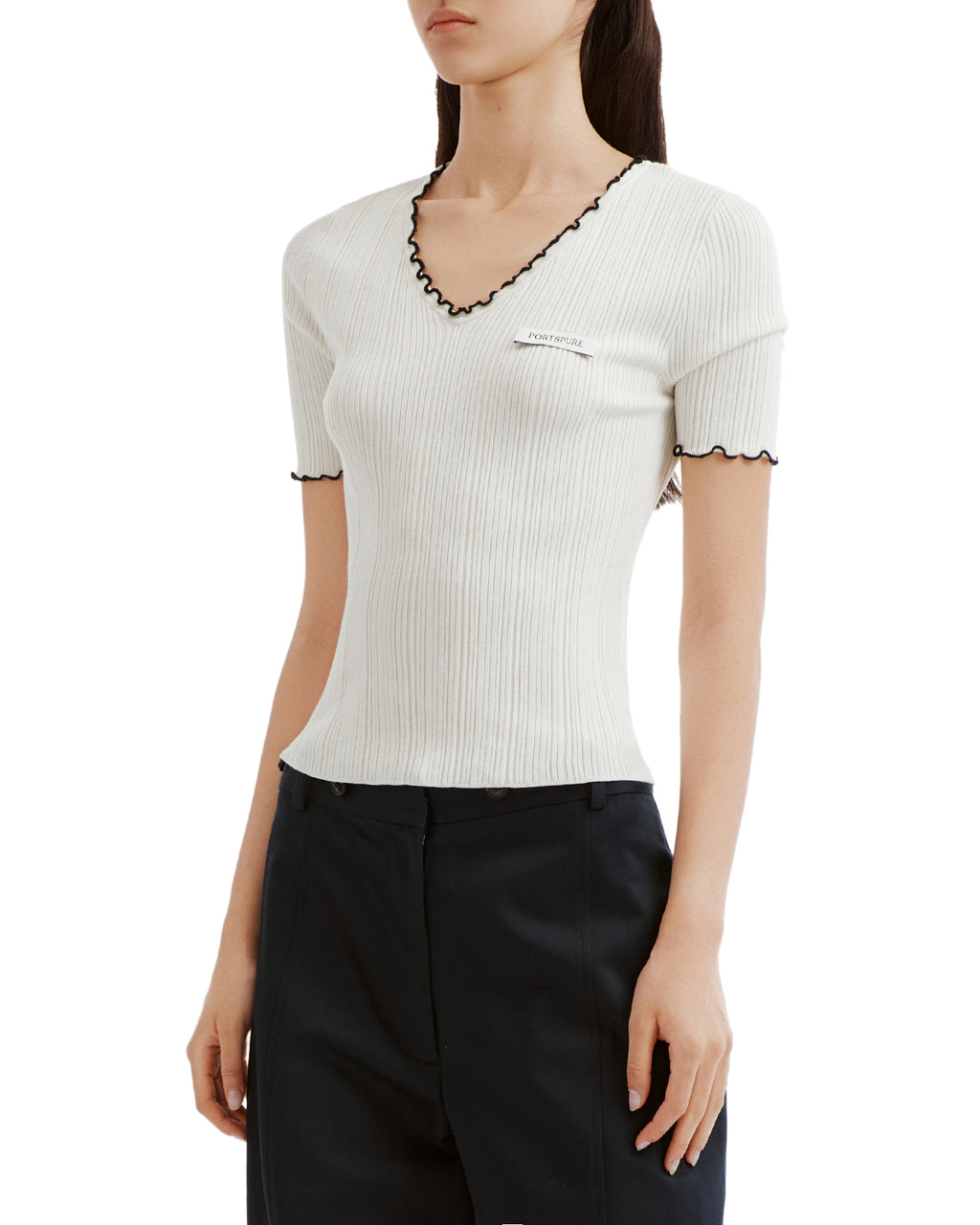 V-neck tee