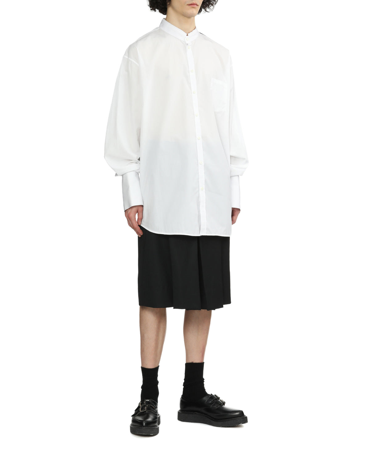Pleated shorts