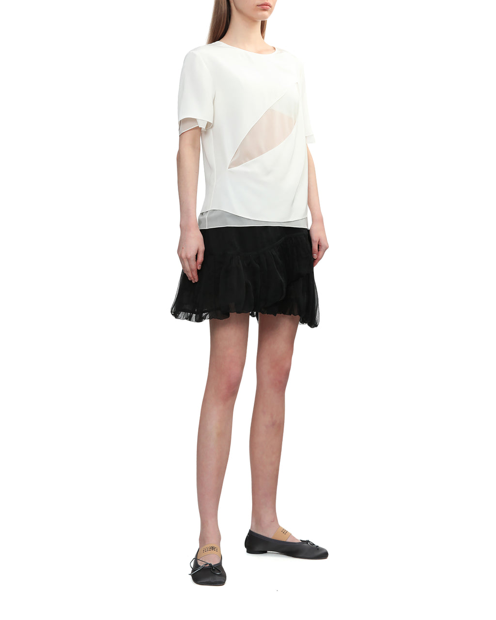 Layered cut out detail top