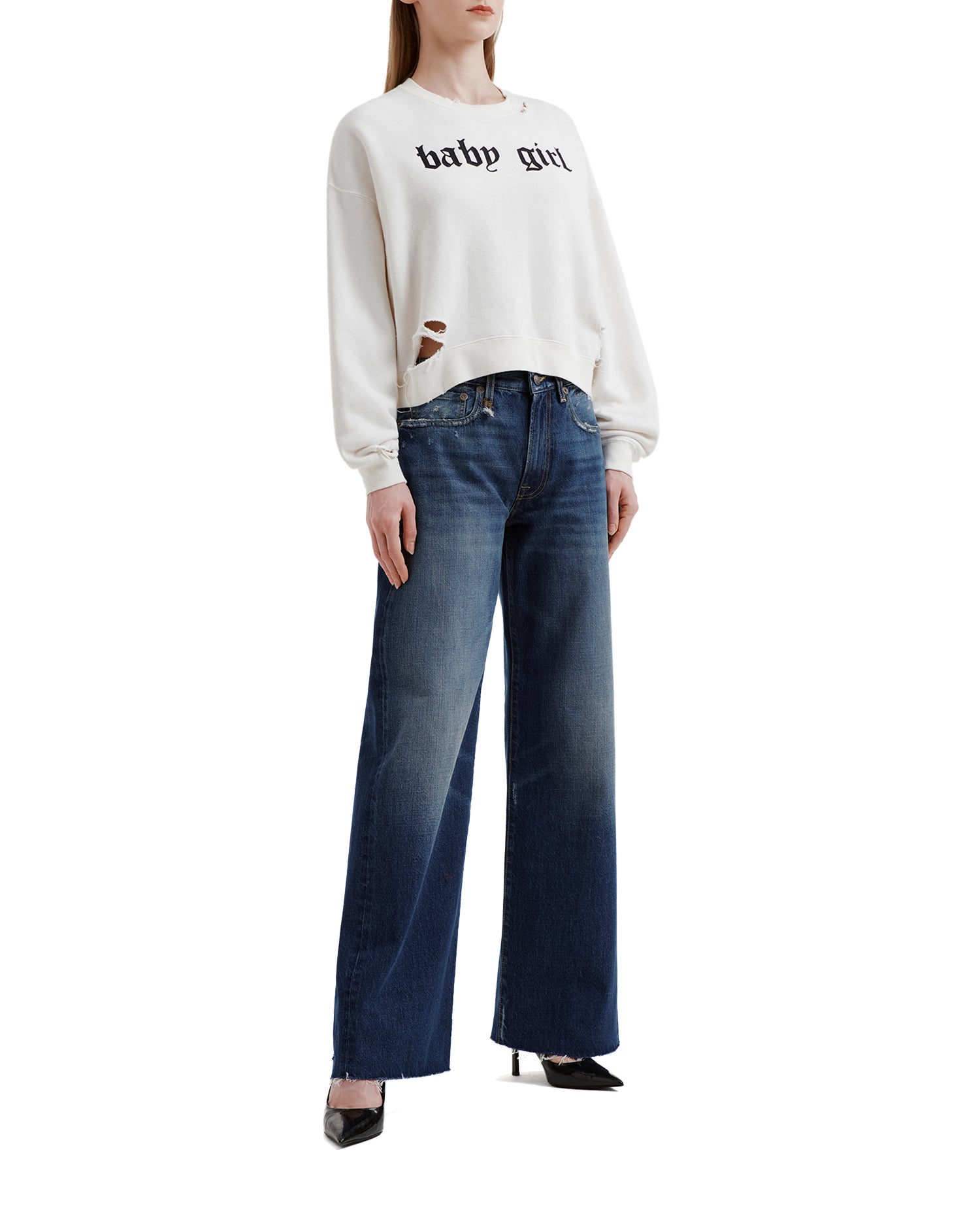 Wide leg jeans
