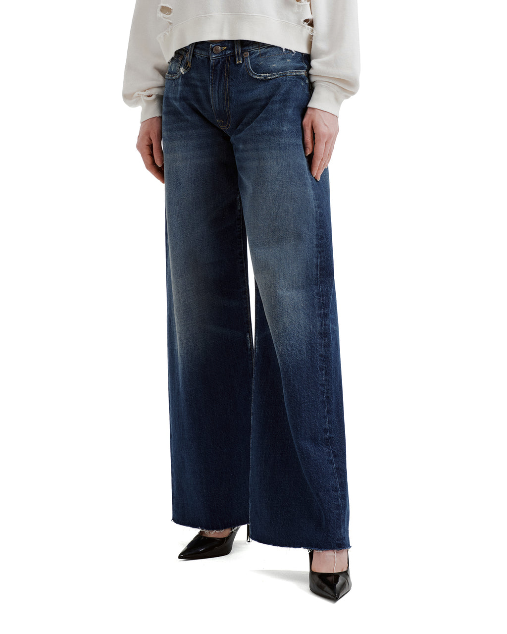 Wide leg jeans