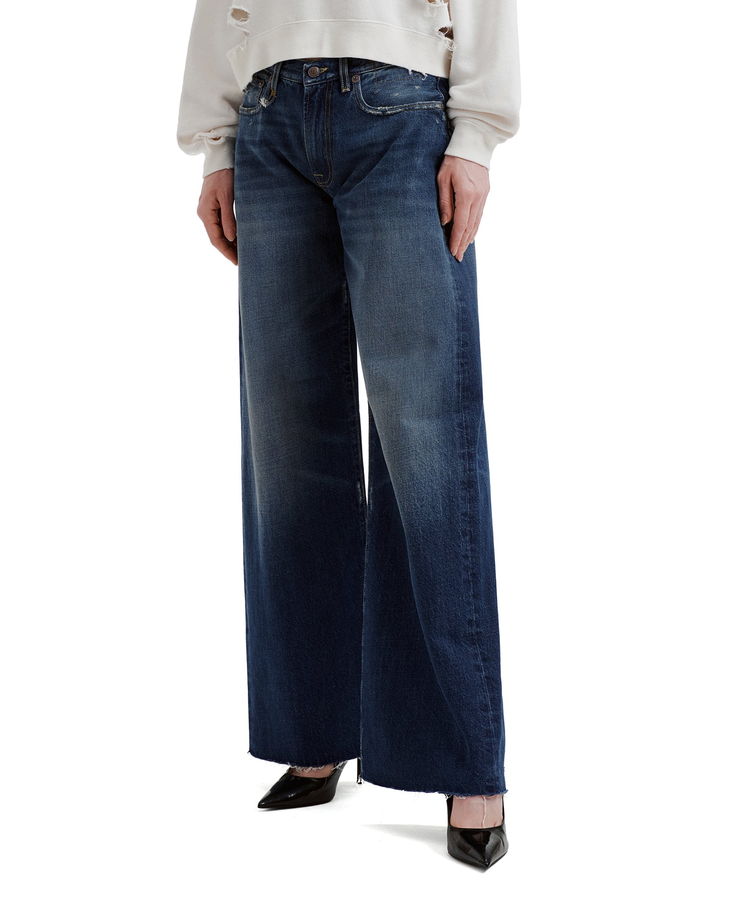 Wide leg jeans