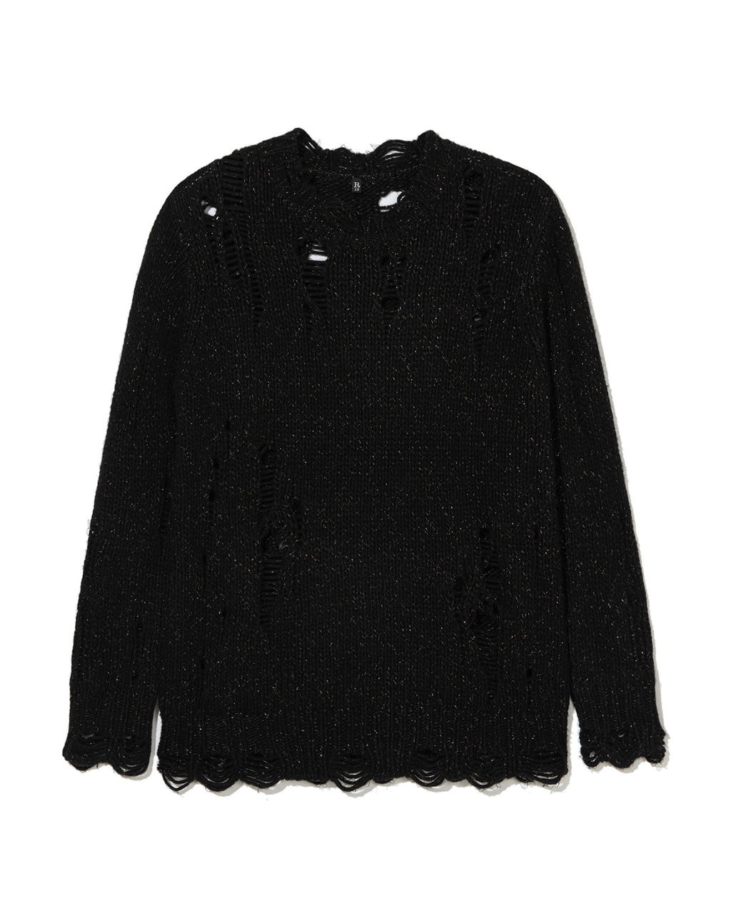 Oversized distressed sweater
