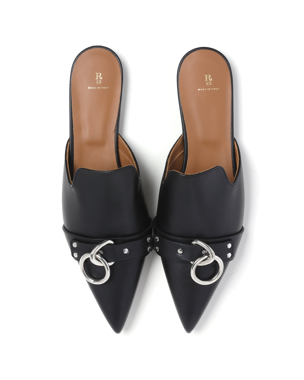 Sid Harness leather mules