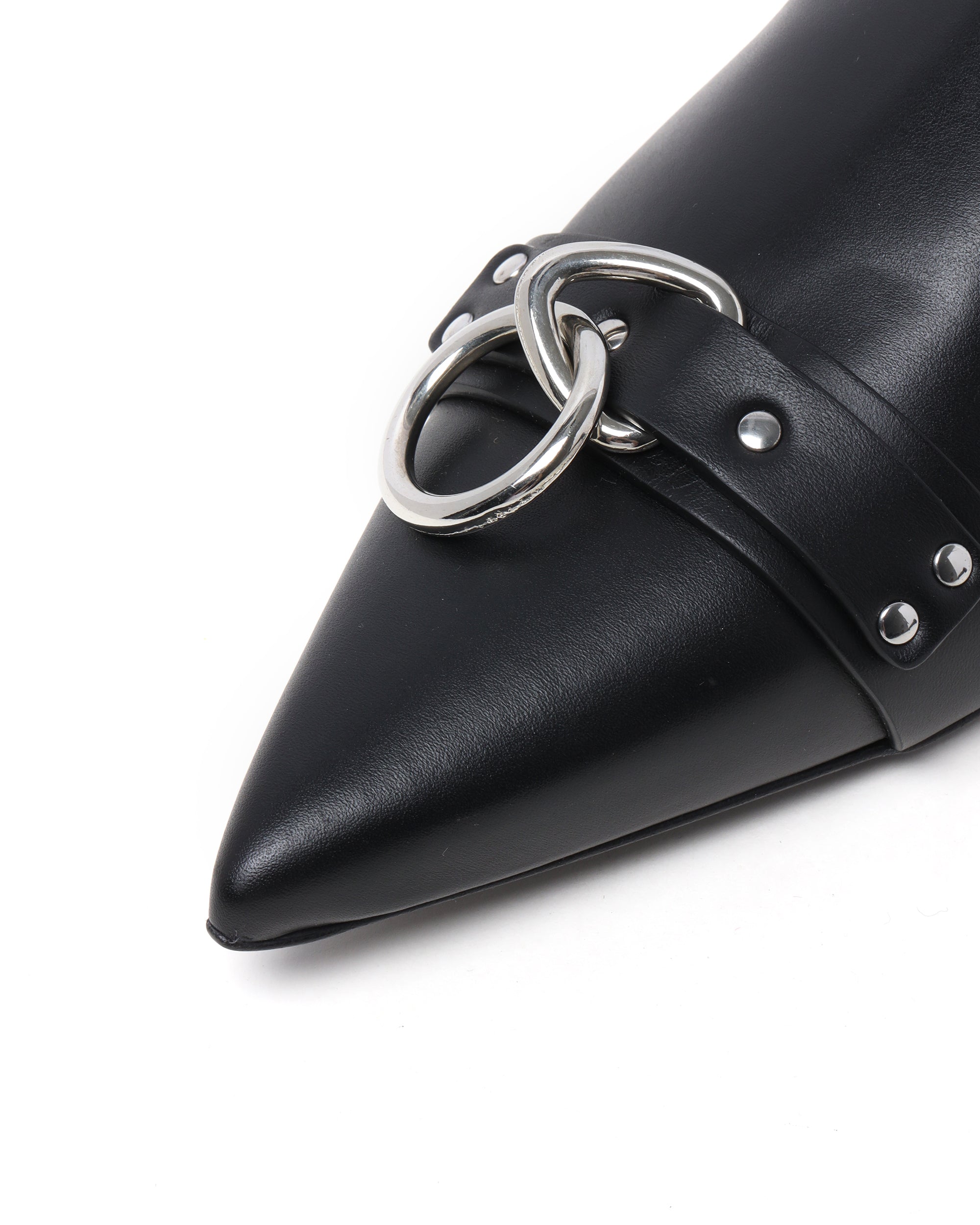 Sid Harness leather mules