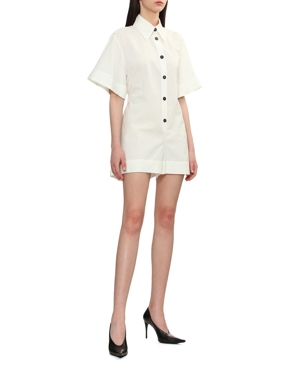 Buttoned shirt-dress
