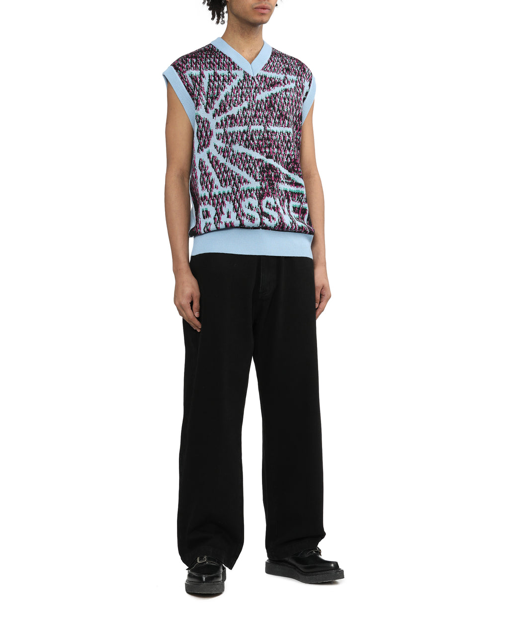 Logo knit vest